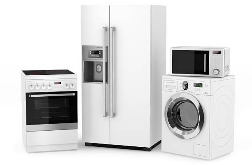 white kitchen appliances